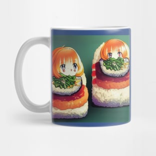 Kawaii Anime Sushi Mug